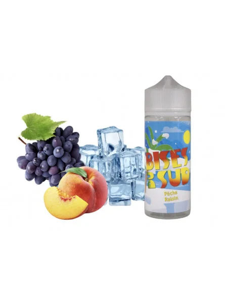 Bises du Sud - Pêche Raisin 0mg 100 ml - Data Smoke